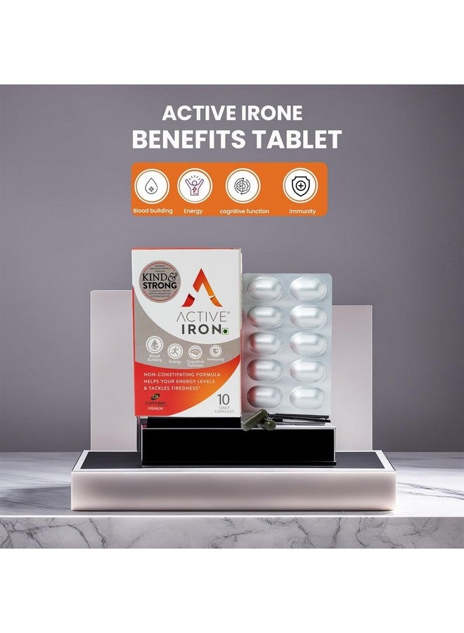CONYBIO CONYBIO Active Iron Energy Tablets For Energy For Help Support Anergy And Iron (10 tablets)  - Image 4