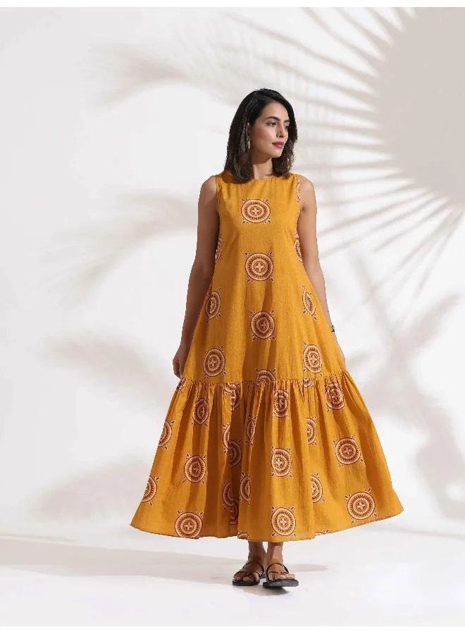 trueBrowns Printed Cotton Dress
