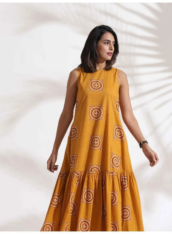 trueBrowns Printed Cotton Dress