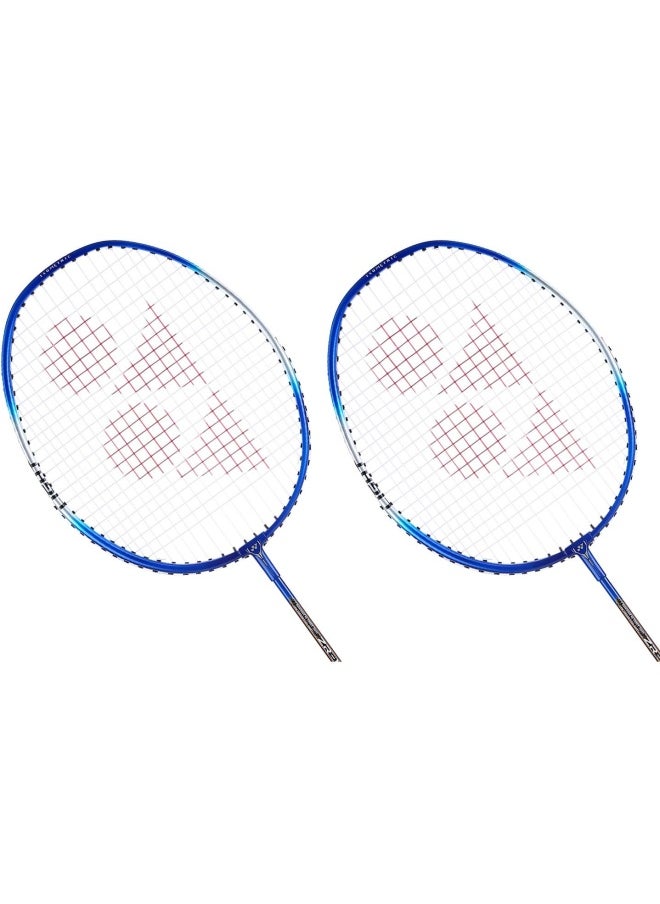 Yonex YONEX ZR 100 Light Aluminum Blend Badminton Racquet with Full Cover (Blue)-Set of 2  - Image 5