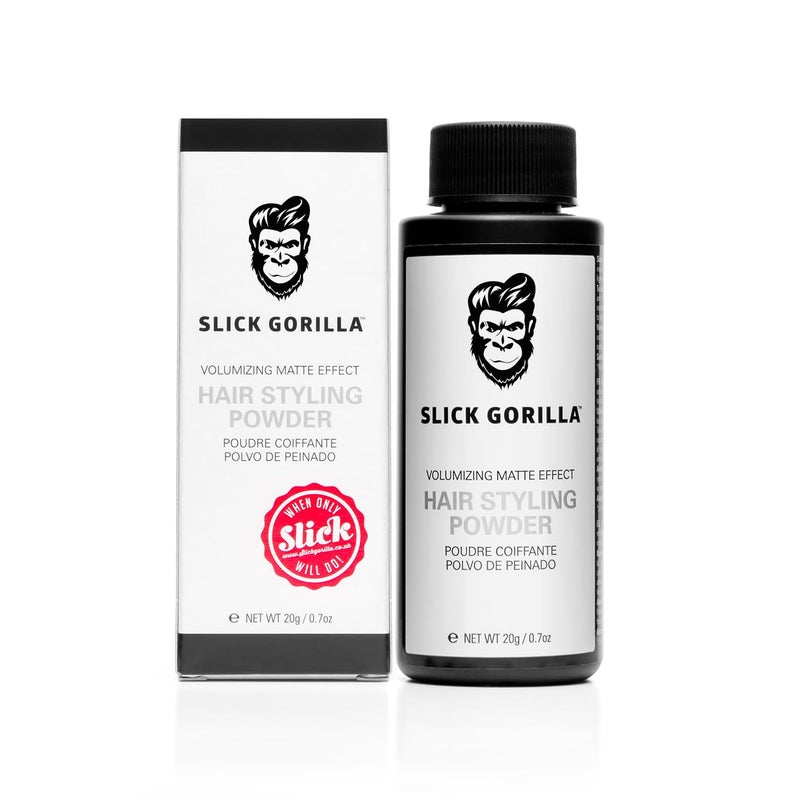 Slick Gorilla Hair Styling Powder for Men 0.70 oz (20ml), Texture Powder, Matte Finish, 24 Hours All Day Hold, Adds Volume & Texture, Lightweight, Non-Sticky, No Shine, Texturizing Product - Image 1