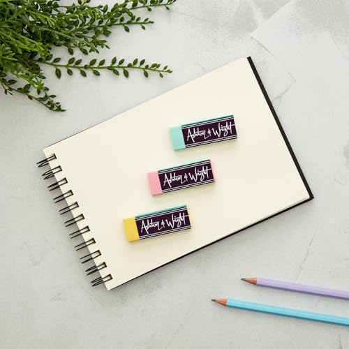 Ashton and Wright - Classic Eraser - Latex Free Plastic Rubber - [Pack of 6] - Pack of 5 Pastel + 1 White - Image 4