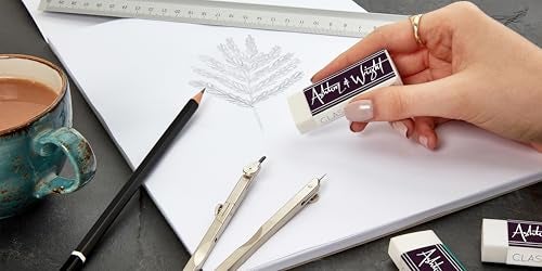 Ashton and Wright - Classic Eraser - Latex Free Plastic Rubber - [Pack of 6] - Pack of 5 Pastel + 1 White - Image 5