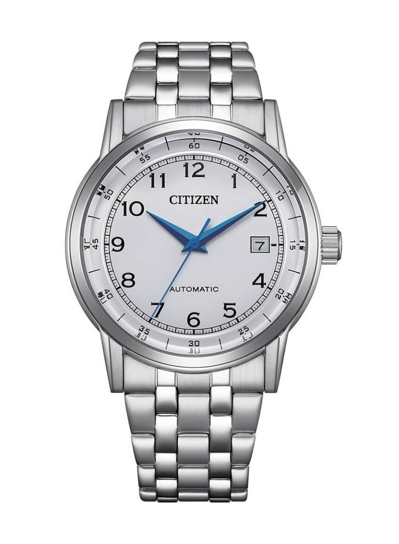 سيتيزن Mechanical Men's Watch NJ0210-56A, 40 mm White Dial, Stainless Steel Case & Bracelet, 50 m WR - Image 1