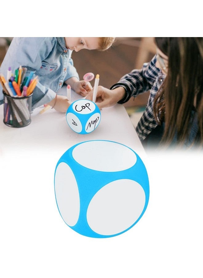 كريفوكت النرد المحو الجاف ، كتل محو جاف من السبورة البيضاء المكعبة المحمولة ، الكتابة على النرد القابلة للتنظيف ، امسح أرقام الحروف ، أداة المساعدة التعليمية لتعلم لعبة اللعب (أزرق) - Image 4