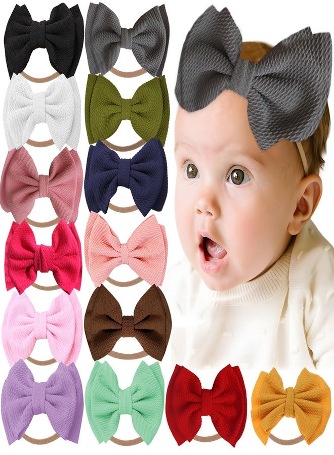 Bembika Bow Headband For Baby Girl Hair Accessories For Girls Baby Headband For Girls Light Grey - Image 1