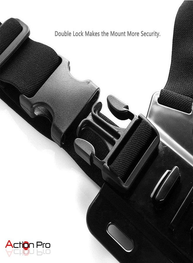 Action Pro Chest Belt Strap Mount Compatible with GoPro-13/12/11/10/9/8/7/6/5/4/3+/3/SJCAM/Yi and Other Action Cameras - Image 2