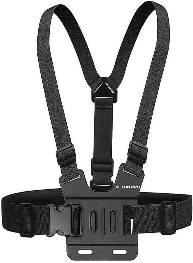 Action Pro Chest Belt Strap Mount Compatible with GoPro-13/12/11/10/9/8/7/6/5/4/3+/3/SJCAM/Yi and Other Action Cameras - Image 4