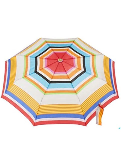 totes Auto Open Water Repellency Umbrella LargeCoverage 43 arc Stipes Sunshine Colors