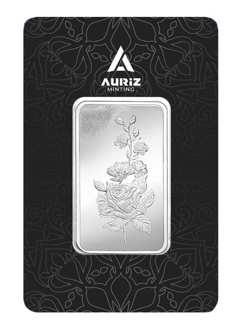 Auriz Minting 1Oz Pure Silver Bar 999 - 31.10 Grams - Image 1