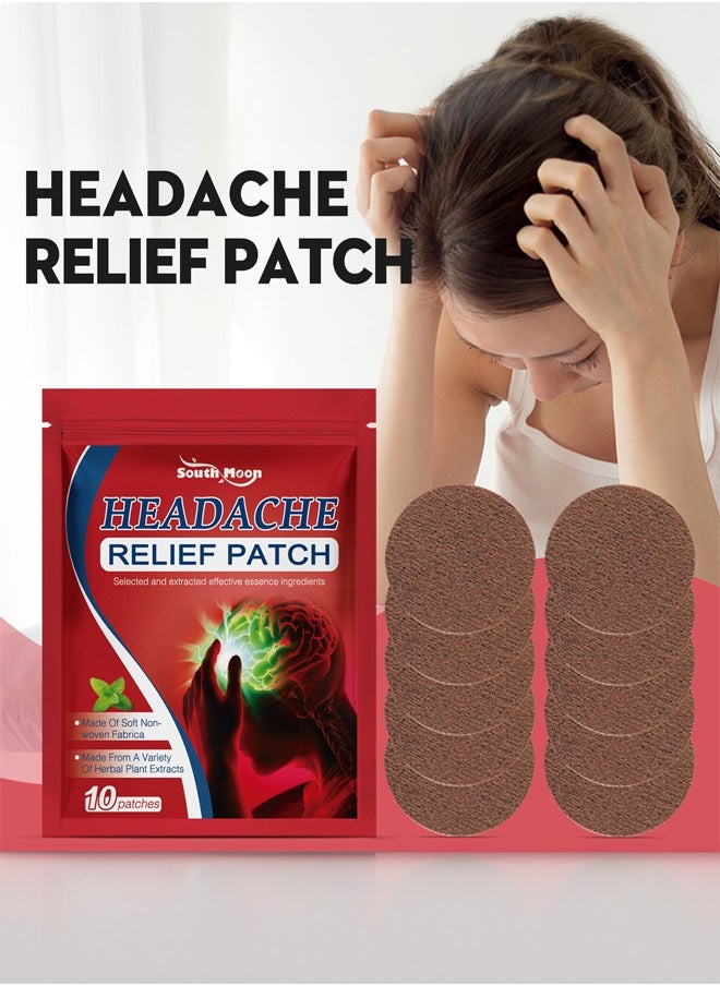SOUTH MOON Headache Relief Patch Relieve Dizziness Headache Dizziness Body Care Acupoint Patch  - Image 1