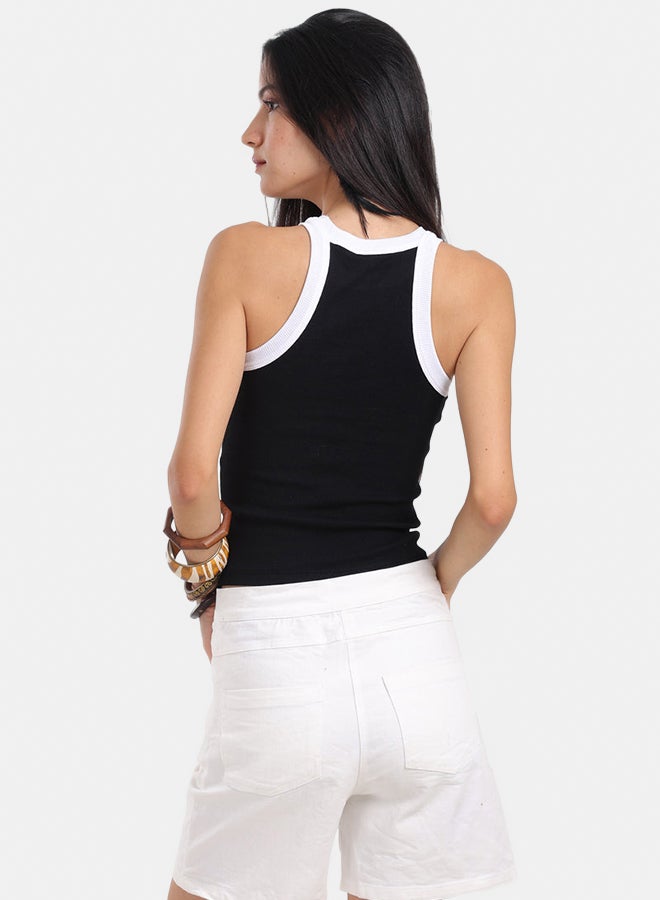 Carina Soft Rib Racer Top  - Image 3