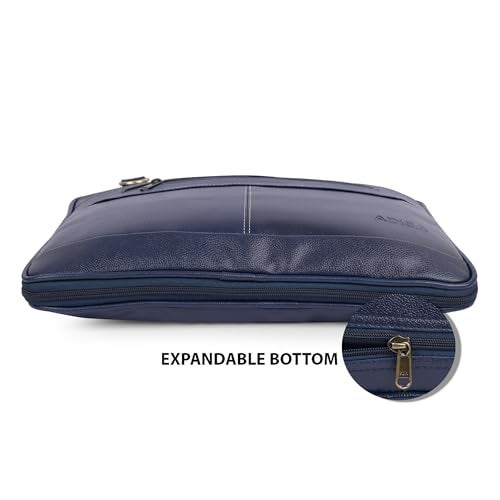 ADISA Laptop Messenger Office Bag Briefcase for Work for Men (LB6050-NAVY) - Image 3
