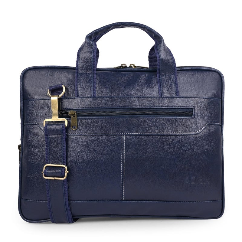 ADISA Laptop Messenger Office Bag Briefcase for Work for Men (LB6050-NAVY) - Image 5
