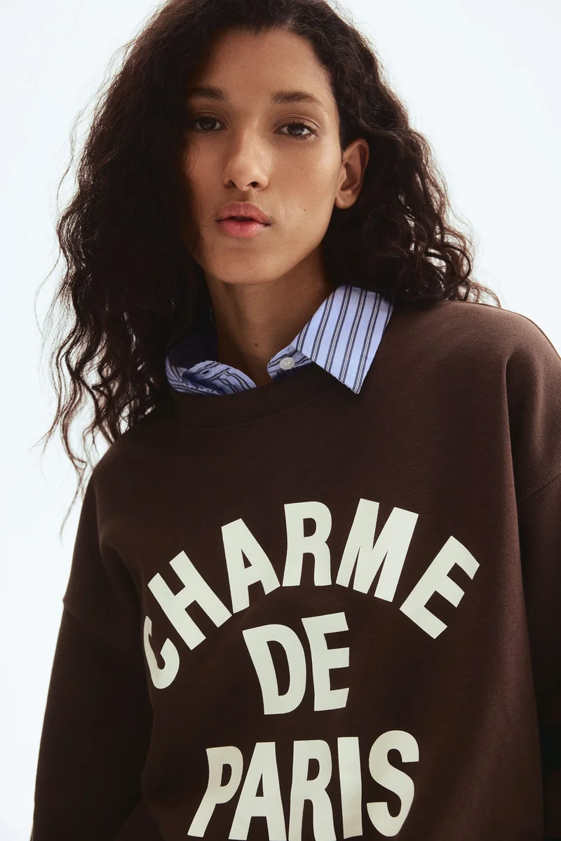 H&M Text-motif sweatshirt