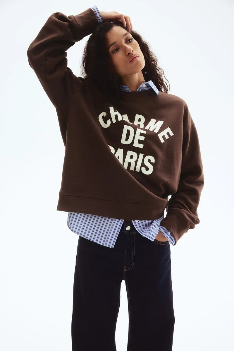 H&M Text-motif sweatshirt