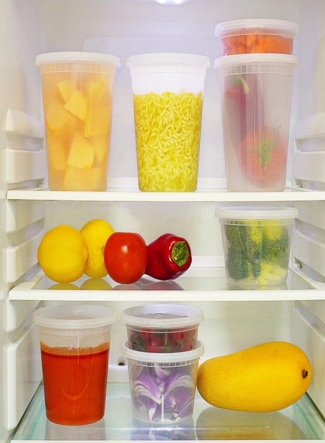 TashiBox 50 Sets 16 Oz Plastic Deli Containers with Lids - Food Storage Containers with Lids - Clear Airtight Meal Prep Containers, BPA Free, Stackable, Leakproof, Microwave and Freezer Safe - Image 5
