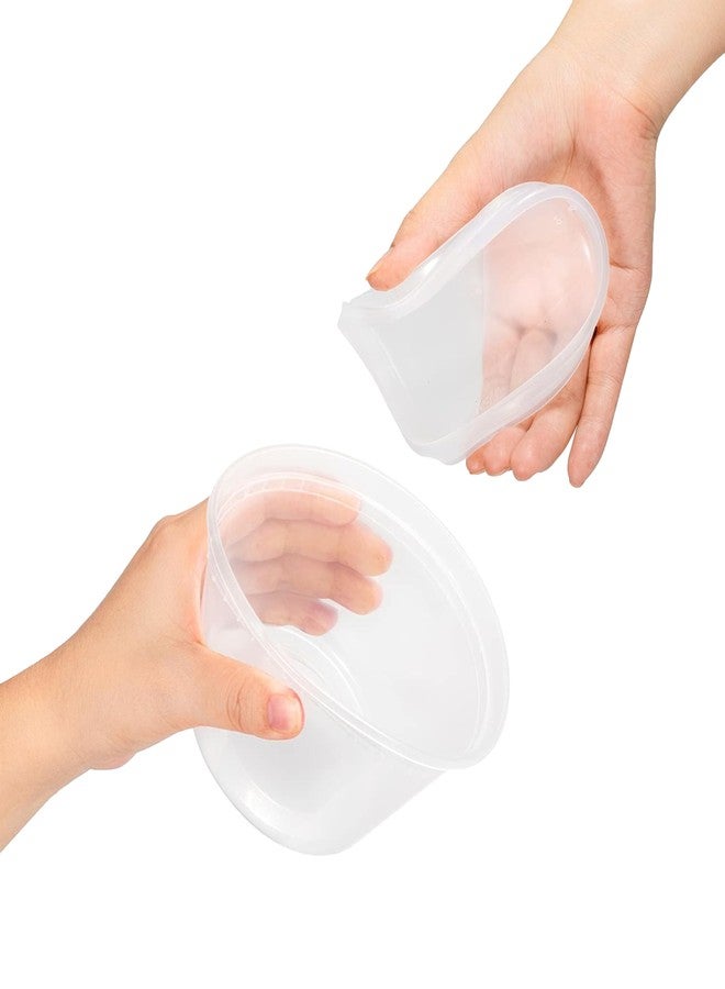 TashiBox 50 Sets 16 Oz Plastic Deli Containers with Lids - Food Storage Containers with Lids - Clear Airtight Meal Prep Containers, BPA Free, Stackable, Leakproof, Microwave and Freezer Safe - Image 2