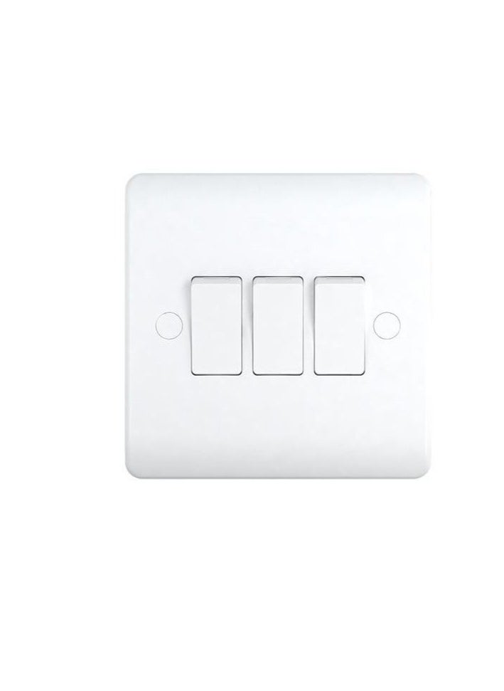 KEDBROOKE 3 GANG 2 WAY SWITCH ( KBV3032) 