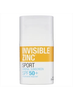 Invisible Zinc 4hour Water Resistant SPF50+ UVA-UVB 50ml by Ganehill  - Image 1