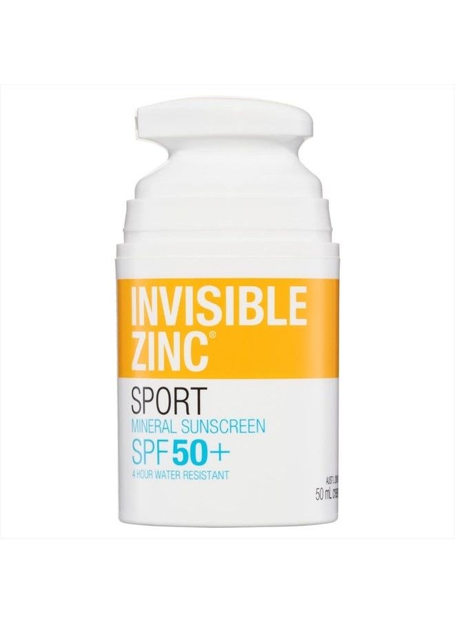 Invisible Zinc - 4hour Water Resistant SPF50+ UVA-UVB 50ml by Ganehill - Image 1