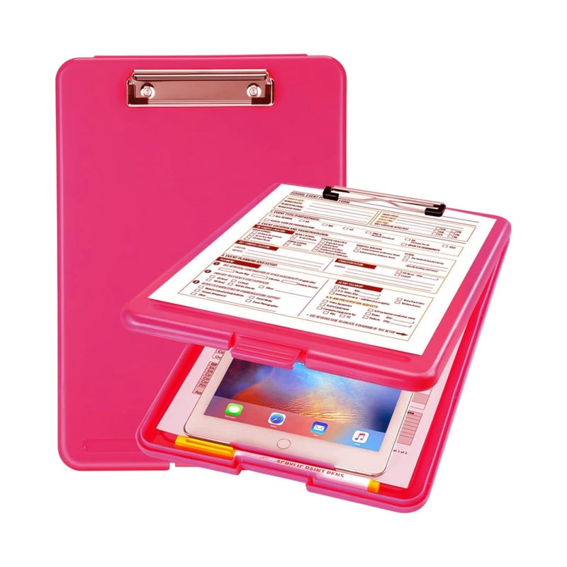 oddpod ™ Praise A4 Clip Pad/Clipboard with Storage Case for Paper and Document Storage 83002 (Deep Pink) - Image 1
