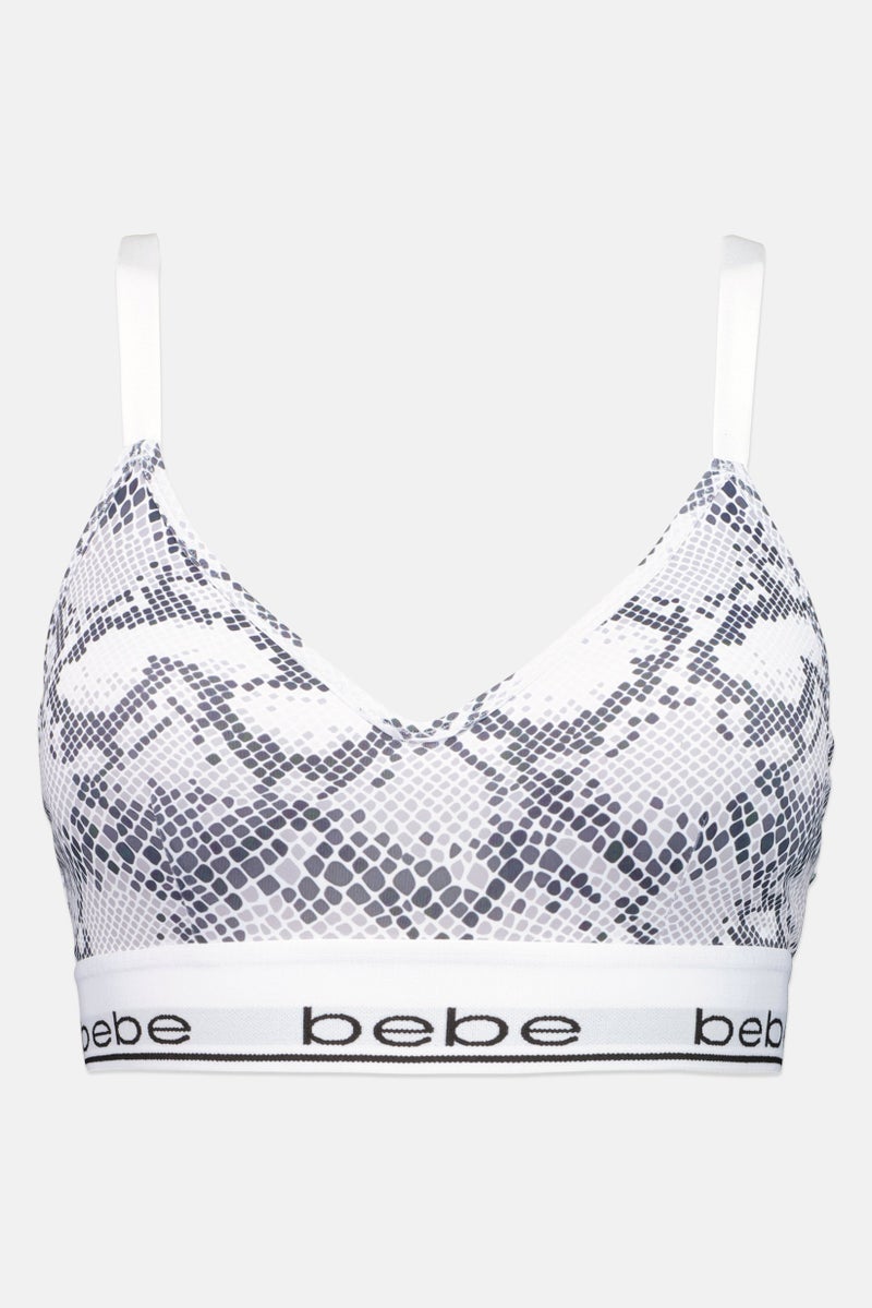 bebe صدرية مبطنة بطباعة ثعبان للنساء، متعددة الألوان - Image 2