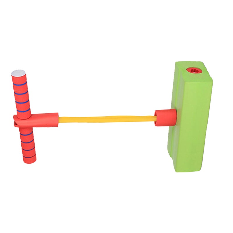 Foam Pogo Stick Promote Growing Exercise Balance Easy to Grip Outdoor Jumping Toy for Kids Children Green - Image 2