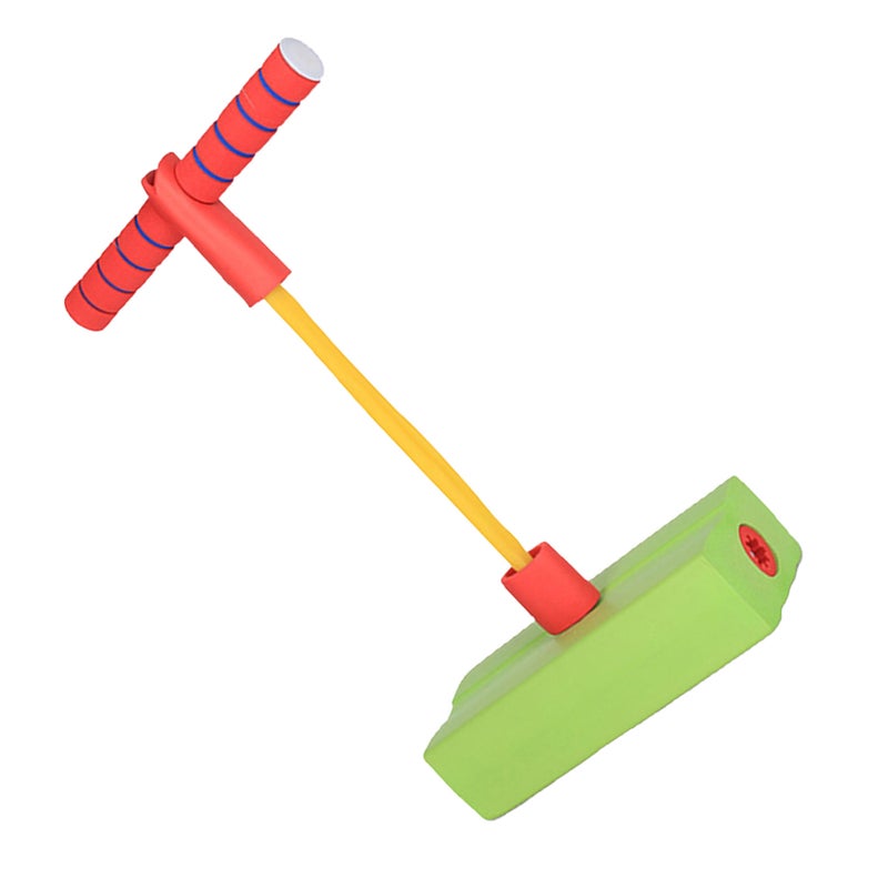 Foam Pogo Stick Promote Growing Exercise Balance Easy to Grip Outdoor Jumping Toy for Kids Children Green - Image 3