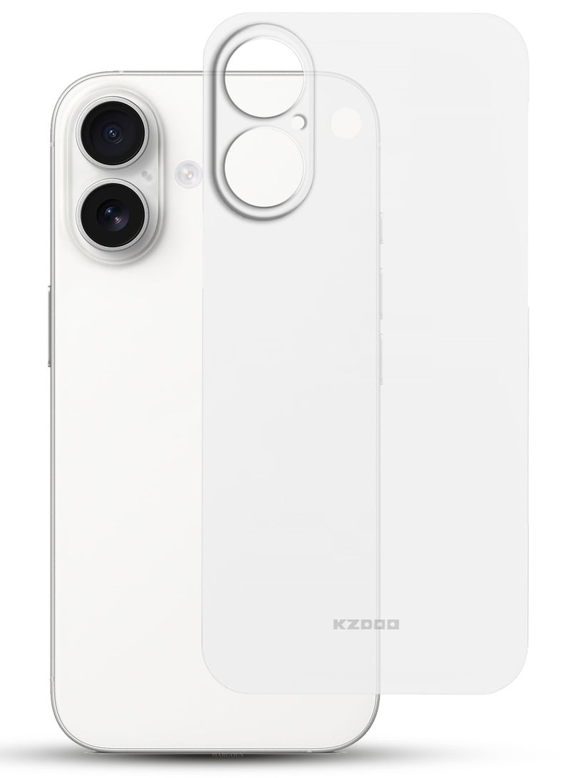 KZDOO ( for iPhone 16 ) Ultra Thin Case Cover Air Skin Series Back Cover Sturdy Durable Case Drop Protection Cover - Transparent White - Image 2