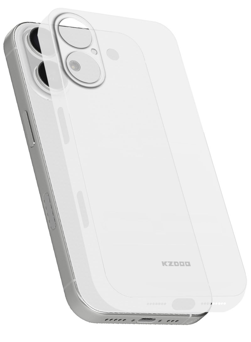 KZDOO ( for iPhone 16 ) Ultra Thin Case Cover Air Skin Series Back Cover Sturdy Durable Case Drop Protection Cover - Transparent White - Image 3