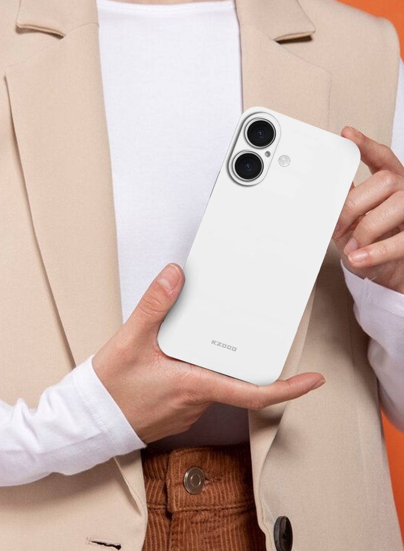 KZDOO ( for iPhone 16 ) Ultra Thin Case Cover Air Skin Series Back Cover Sturdy Durable Case Drop Protection Cover - Transparent White - Image 5