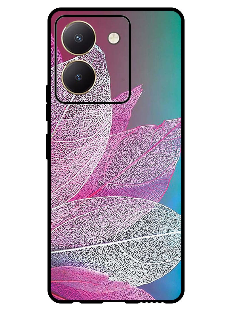 Theodor Protective Case Anti Scratch Shock Proof Bumper Cover For Vivo Y27s Leaf Colorful - Image 1