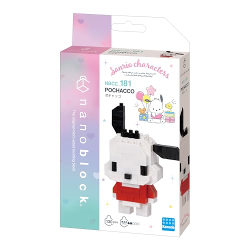 Kawada nanoblock - Sanrio - Pochacco, Character Collection Series Building Kit - Image 4
