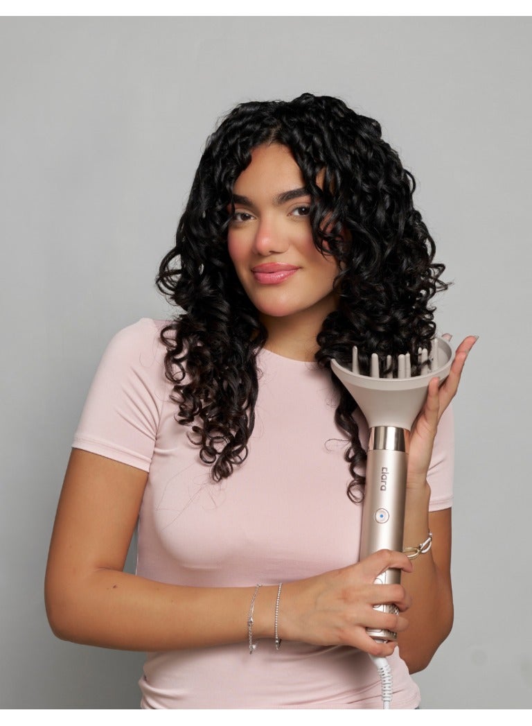 Clara Multi Styler Hair Diffuser Attachment – Anti-Frizz Curl Diffuser for Volume, Natural Waves & Fast Drying silver - Image 3