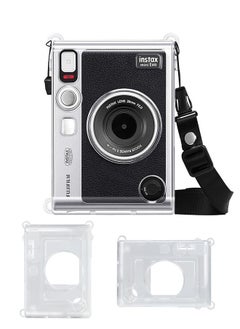Realfrog Protective Case with Crystal Hard PVC Cover and Removable Shoulder Strap for Fujifilm Instax Mini EVO Camera, Clear  - Image 1