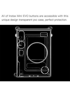 Realfrog Protective Case with Crystal Hard PVC Cover and Removable Shoulder Strap for Fujifilm Instax Mini EVO Camera, Clear  - Image 3