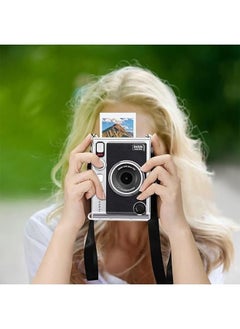 Realfrog Protective Case with Crystal Hard PVC Cover and Removable Shoulder Strap for Fujifilm Instax Mini EVO Camera, Clear  - Image 4
