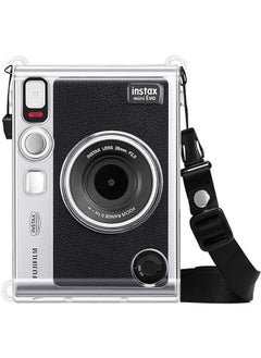 Realfrog Protective Case with Crystal Hard PVC Cover and Removable Shoulder Strap for Fujifilm Instax Mini EVO Camera, Clear  - Image 5