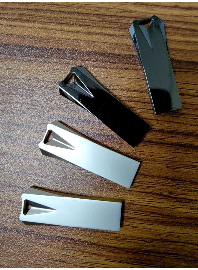 Metal Usb Flash Drive 32gb Dream Commemorative Promotional Usb Stick Personalized Company Laser Logo Meeting Gift-Color:Diamond Silver-Capacity:32GB - Image 1