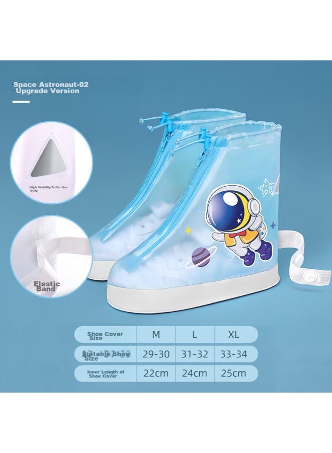 Tiantianzai Children's Rain Shoe Covers, Waterproof, Non-slip, For Boys And Girls, Elementary School Students' Rain Boot Covers, Cute Cartoon Design, Portable, Waterproof And Non-slip - Image 1