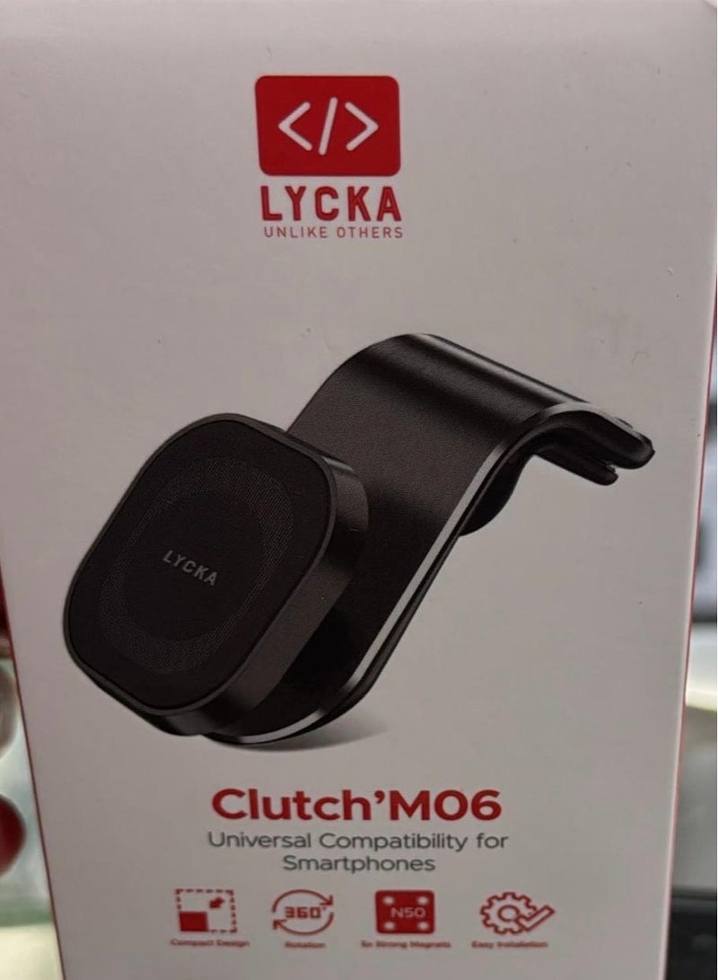 Magnetic Car Phone Holder | Compact Dashboard Mount with 4X N50 Magnets, 360° Rotation, One-Hand Operation, Universal Fit