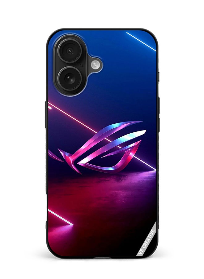 Protective Case Cover For Apple iPhone 16 Plus Republic Of Gamers Logo Design Multicolour