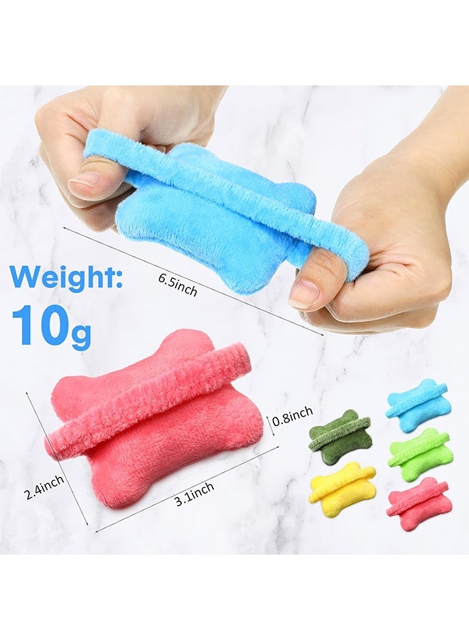 خمس قطع من وسائد مسند معصم الفأرة القابلة للارتداء، بخمسة ألوان، مريحة لدعم لوحة المفاتيح، وخفيفة الوزن، ومناسبة لألعاب الكمبيوتر المكتبية واللاب توب، وتحمي وتخفف آلام الكتابة، مصنوعة من قطن البولي بروبيلين. - Image 2