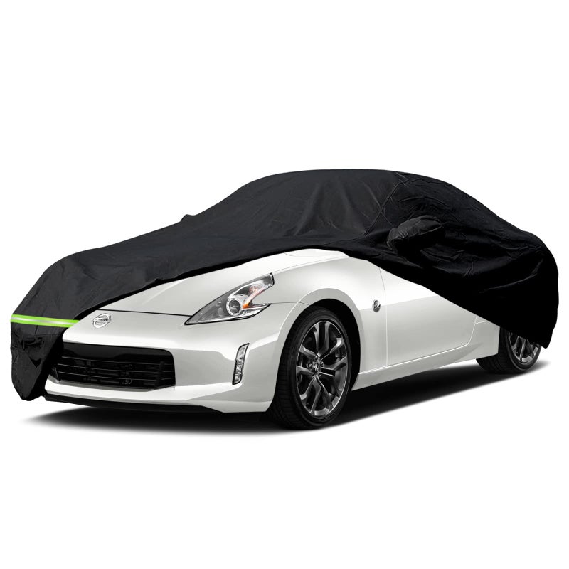 YIXIN Waterproof Car Covers for 20092022 Nissan 370Z  370Z Nismo Car Cover 190T Covers Customer Fit 100 Waterproof Windproof Strap  Double Door Zipper Up to 174 L