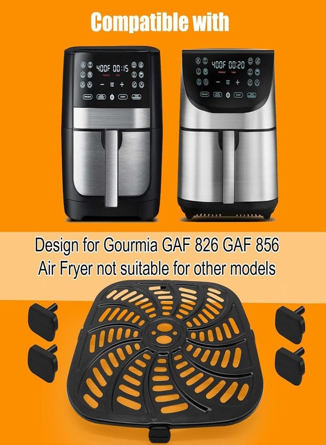 GWY صينية بديلة لقلاية الهواء GWY، متوافقة مع قلاية الهواء Gourmia GAF856 و GAF826، غير لاصقة، مربعة الشكل، مقاس 9.8 بوصة × 9.8 بوصة. قطع غيار لقلاية الهواء، رف، صينية شواء، صفيحة تحمير، متوافقة مع قلاية الهواء Gourmia سعة 8 كوارت. - Image 3