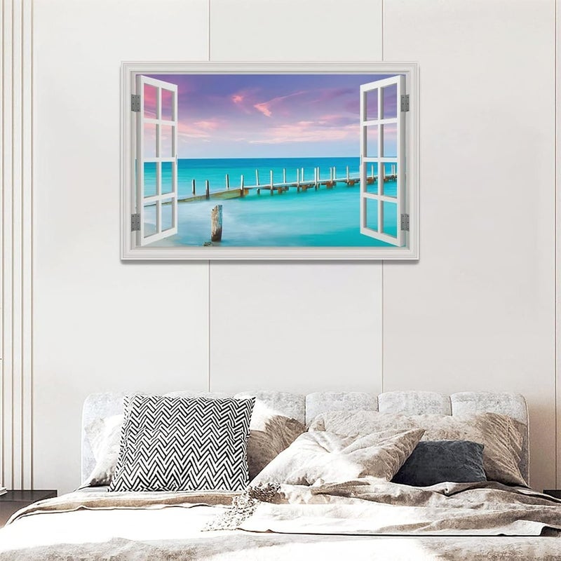 Tijuboni Coastal Ocean Landscape Canvas Wall Art - Image 5