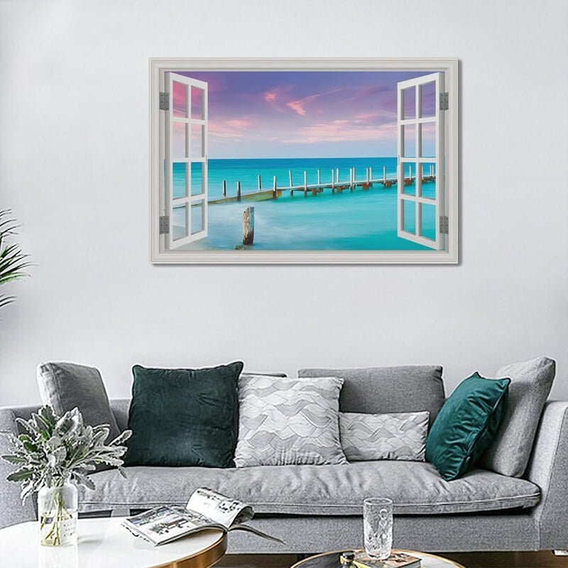 Tijuboni Coastal Ocean Landscape Canvas Wall Art - Image 4