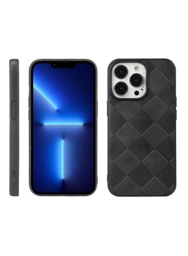 اس-توب جراب لهاتف iPhone 13 Pro Max جراب هاتف من البولي يوريثان المنسوج والمربع - Image 1