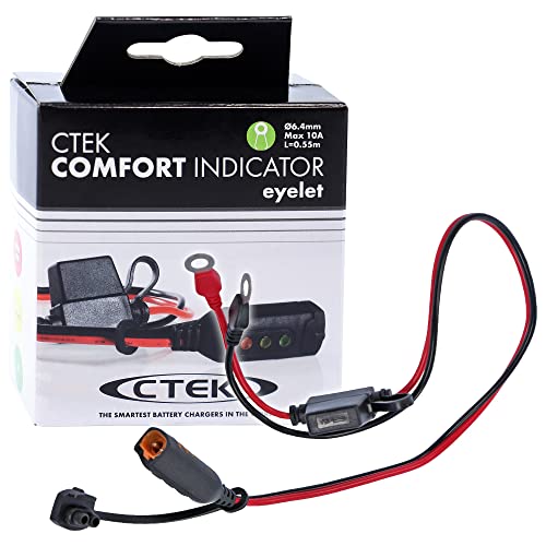 CTEK INDICATOR EYELET M6, LED Indicator Showing Battery Charge Status, 6 mm Eyelet, Permanent Connection for Hard-To-Reach Batteries, For All 12V Lead-Acid Batteries & CTEK Chargers up to 10A - Image 1